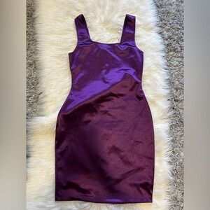 Dark purple mini dress